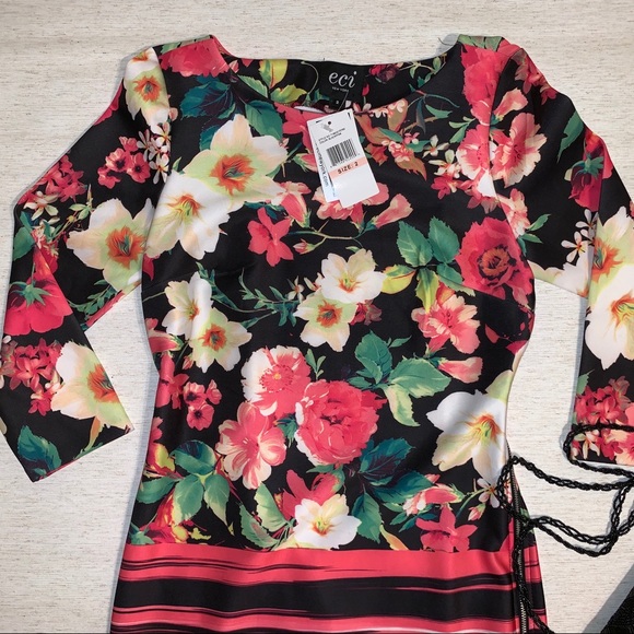 ECI New York Floral Print Dress - Picture 2 of 7